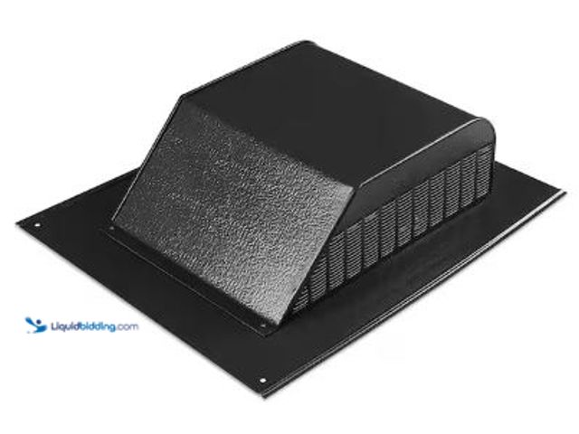 Lot 49-5436732 - Qty 2. Master Flow 60 sq. in. NFA Aluminum Slant Back Roof Louver Static Vent in Black. Model # SSB9...