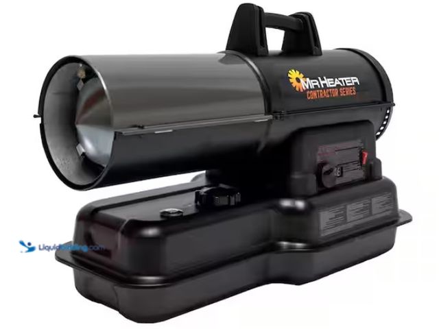 Lot 49-1550279 - Mr. Heater Contractor Series 80,000 BTU Black Forced Air Kerosene/Diesel Outdoor Space Heater with T...