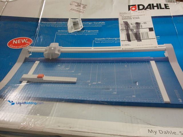 Lot 49-1572224 - Dahle Professional Rotary Trimmer A3 510 mm Self-sharpening steel rotary blade Blue 20 Sheets Model ...