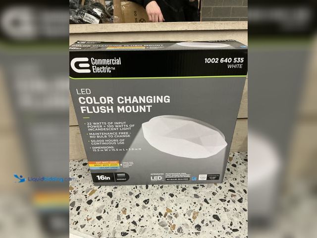 Lot 49-5485097 - Commercial Electric 16 in. Diamond Shape Entryway Light LED Flush Mount Ceiling. Model #54451691. Ne...