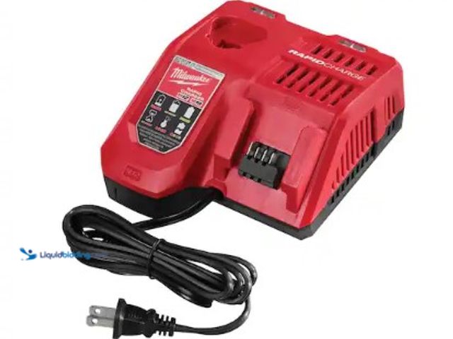 Lot 49-3615910 - Milwaukee M12 and M18 12-Volt/18-Volt Lithium-Ion Multi-Voltage Rapid Battery Charger, Model # 48-59...