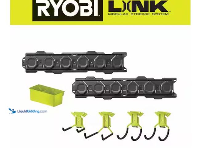 Lot 49-1514880 - RYOBI LINK 7-Piece Wall Storage Kit Model # STM503K, Unused  Ref#HD0725