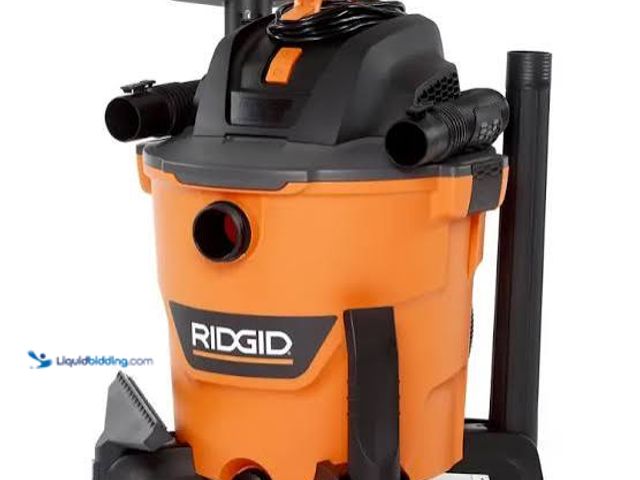 Lot 49-3564760 - Ridgid 12 Gal. 5.0 Peak HP NXT Shop Vacuum HD1200 Wet Dry Vac with Filter, Hose, Accessories, Wet Fi...