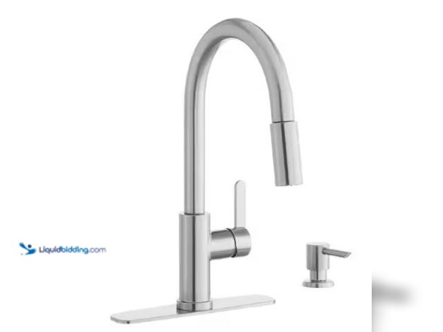 Lot 49-3631511 - Glacier Bay Paulina Single-Handle Pull-Down Sprayer Kitchen Faucet with TurboSpray, FastMount, Soap ...