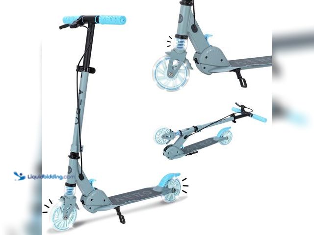 Lot 49-3565076 - AERO MOBILITY Two-Wheel Kick Scooter for Kids 5-8 with Dynamic RGB Lights Unused