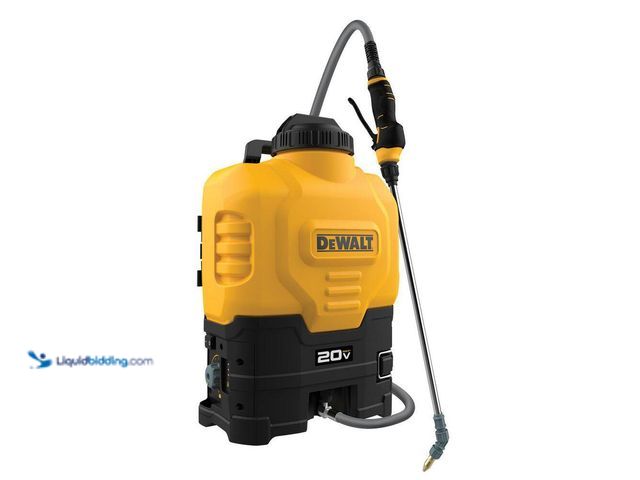 Lot 49-5440083 - DEWALT
Lithium-ion Battery Powered Backpack Sprayer (Tool Only) Unused (attachments included)