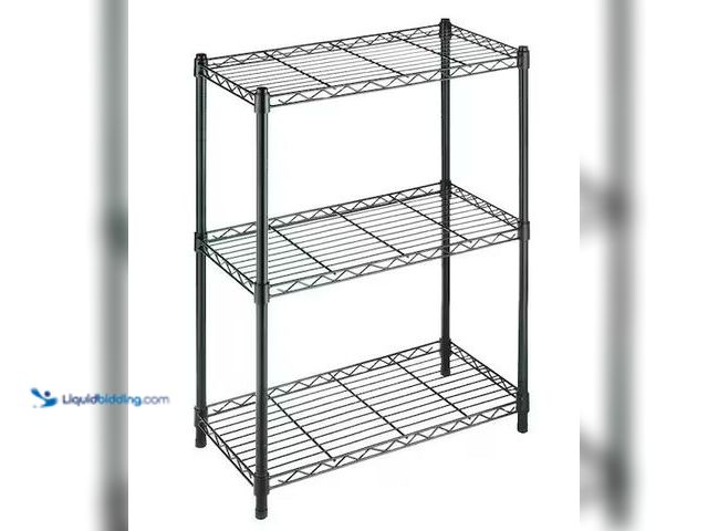 Lot 49-5460681 - HDX
3-Tier Steel Wire Shelving Unit in Black (24 in. W x 30 in. H x 14 in. D) Internet # 302073746...