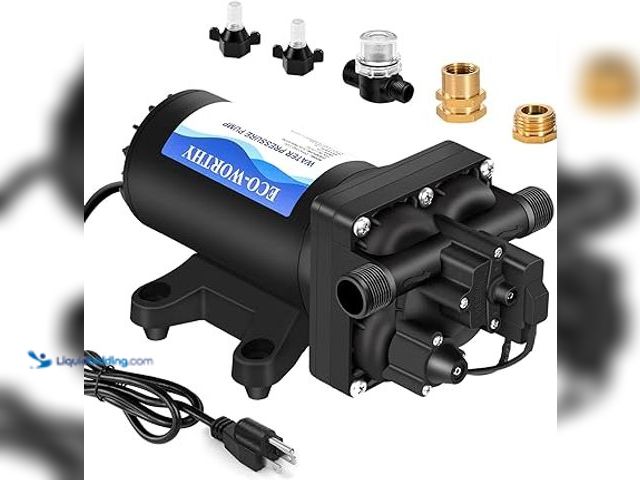 Lot 49-3528728 - ECO-WORTHY 110V AC Fresh Transfer Diaphragm Water Pump On Demand 5.5GPM 70PSI High Pressure Water Bo...