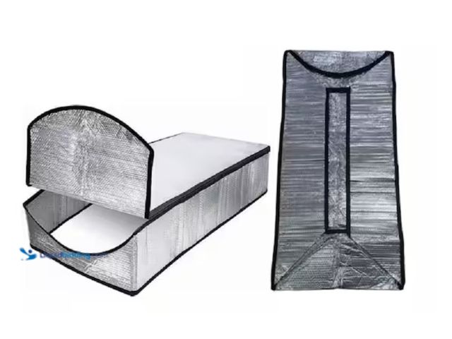 Lot 49-1631093 - Pro Space 4.5 ft. x 25 in. x 11 in. Attic Stair Insulation Cover Radiant Barrier, Model # RBGL542511...