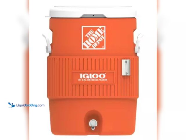 Lot 49-3631552 - IGLOO 10 Gallon Seat Top Beverage Jug Cooler, Model # 42330, Unused.   Ref#PA0804