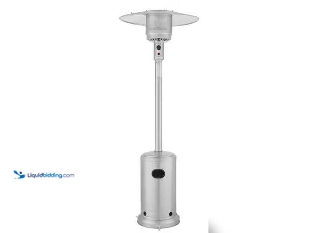 Lot 49-3539089 - Hampton Bay
48000 BTU Stainless Steel Propane Standing Patio Heater with Wheels Internet # 31848557...