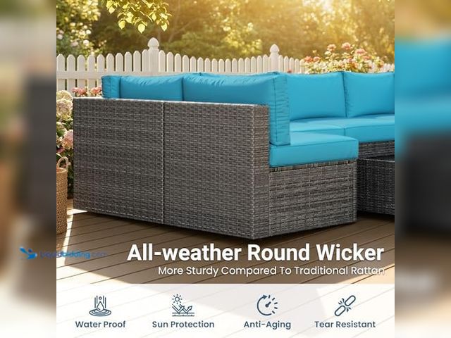 Lot 49-3617029 - Faux Wicker Outdoor Patio Chair - Model Number ZDM-PA010LB-DM-VC - Slightly used condition.  Ref#CRS...