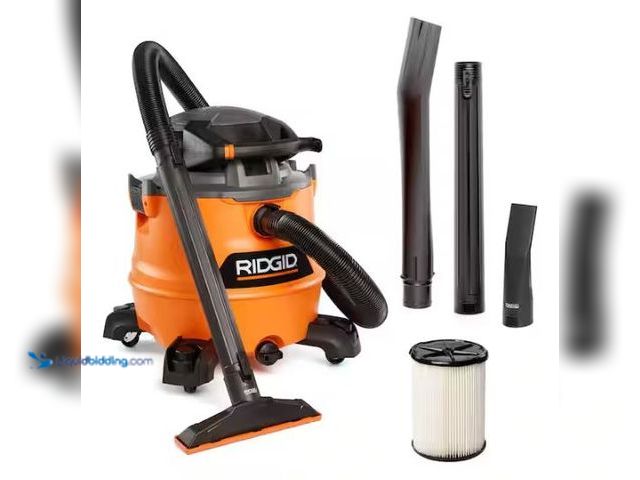 Lot 49-1577488 - RIDGID 16 Gal. 6.5 Peak HP NXT Shop Vacuum Wet Dry Vac with Detachable Blower, Filter, Locking Hose ...