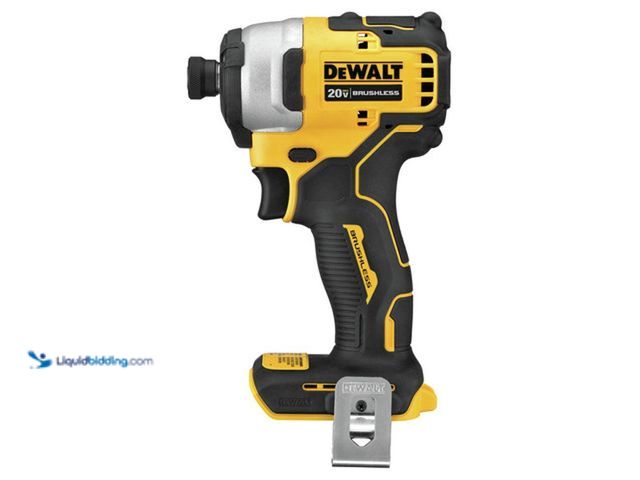 Lot 49-5413785 - DEWALT
ATOMIC 20V MAX Cordless Brushless Compact 1/4 in. Impact Driver (Tool Only) UNUSED (TESTED)