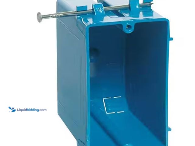 Lot 49-1576481 - Carlon Electrical PVC 1-Gang 20 cu. in. New Work Electrical Outlet Box (Case of 100) Model #B120A-UP...