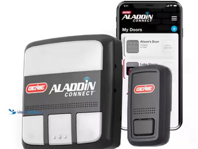Lot 49-1518192 - Genie Aladdin Connect Smart Garage Door Controller Model # ALKT1-RB, Unused  Ref#HD0724