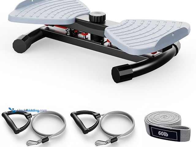 Lot 49-3472734 - Waist Twister Machine with Resistance Band, Silent Exercise Twist Board for Core & Belly Fat Workout...