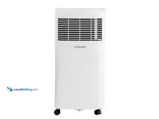 Lot 49-1518505 - Vissani 5,000 (DOE) BTU 115-Volt Portable Air Conditioner for 150 sq. ft. Rooms Dehumidifies and Rem...