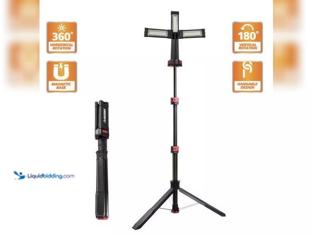 Lot 49-5560164 - Husky
2200-Lumen Tripod. Model # K40437. Unused