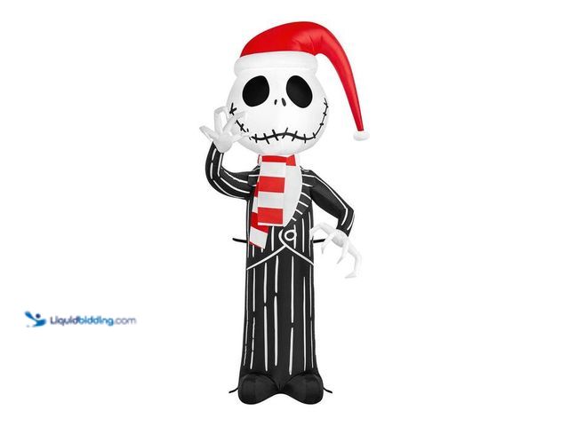 Lot 49-2023231 - Lot of (4)- 4 ft LED Jack Skellington Airblown Inflatable. Model # 25GM86541. MSRP $140. Slightly us...