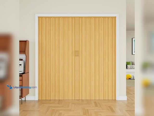 Lot 49-5433608 - ARK DESIGN
72 in. x 80 in. Oak Vinyl PVC Double Layer Accordion Door, Interior Folding Doors. Item ...