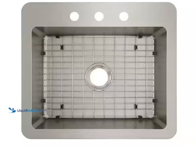 Lot 49-3618574 - Elkay Avenue 25 in. Drop-In/Undermount Single Bowl 18-Gauge Stainless Steel Kitchen Sink with Access...