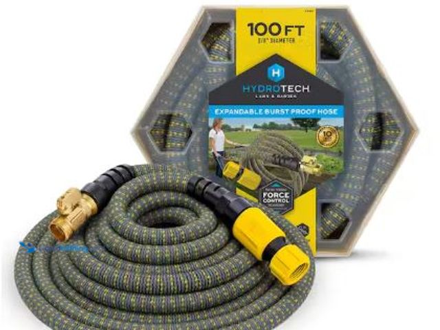 Lot 49-1513634 - Hydrotech
5/8 in. Dia x 100 ft. Expandable Garden Water Hose, Model # 8991, Unused   Ref#HDSr-0717