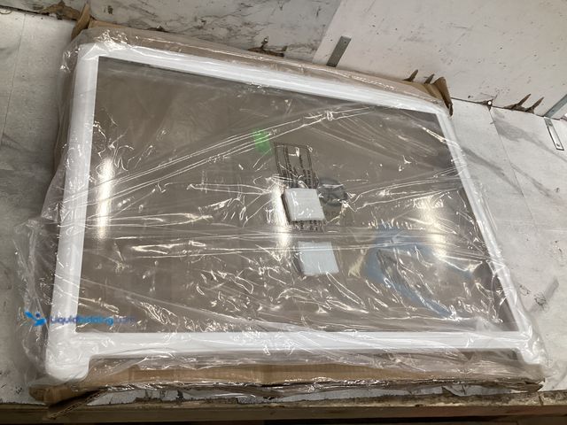 Lot 49-5542505 - Glass Panel with Plastic Frame (white) Unused