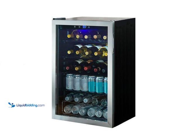 Lot 49-5417783 - Vissani
4.3 Cu. ft. Wine and Beverage Cooler in Stainless Steel UNUSED (TESTED-WORKS) SHIPPING DAMA...