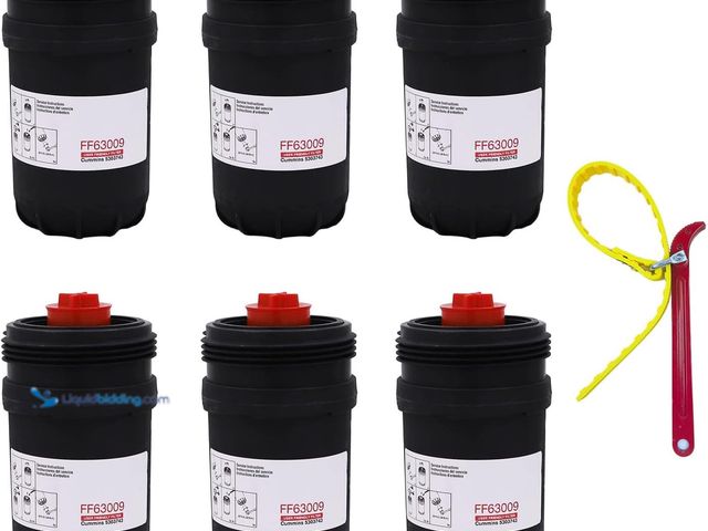 Lot 49-5545208 - Fuel Filter FF63009 & FF63054NN Water Separator 10 Micron, Compatible with Cummins B/L-Series Diesel...