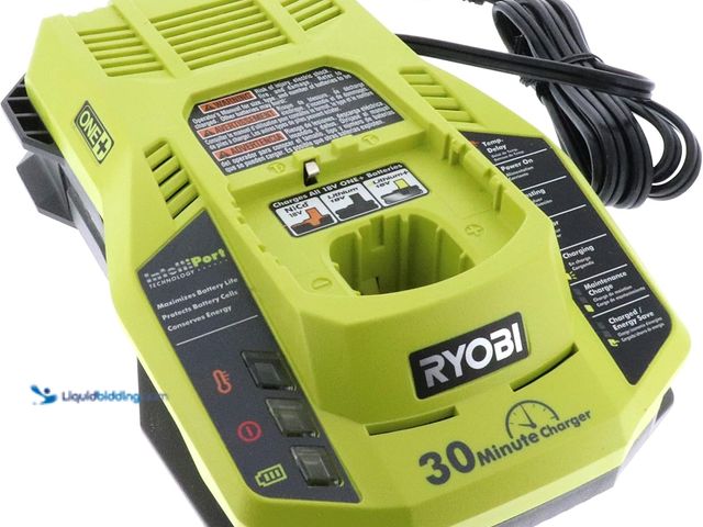 Lot 49-3514522 - Ryobi P117 One+ 18 Volt Dual Chemistry IntelliPort Lithium Ion and NiCad Battery Charger (Battery No...