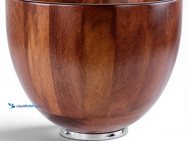 Lot 49-5581796 - KITOART 5QT Wood Mixing Bowl for KitchenAid Tilt-Head Stand Mixers Acacia Compatible with KitchenAid...