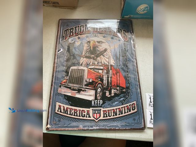 Lot 49-1804541 - METAL COLLECTOR SIGN “TRUCK DRIVERS” .