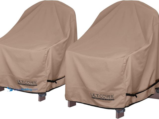 Lot 49-5406906 - ULTCOVER Waterproof Patio Adirondack Chair Cover 1 Pack for Outdoor Chair Size Upto 32W x 38D x 36H ...