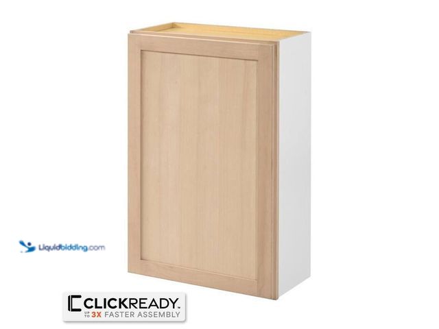 Lot 49-5445999 - Hampton Bay 24 in. W x 12 in. D x 36 in. H Ready to Assemble Wall Kitchen Cabinet in Unfinished with...