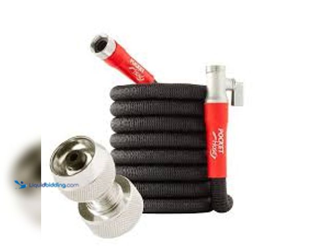 Lot 49-5415075 - Pocket Hose 3/4 in. x 50 ft. Expandable Garden Hose with Turbo Shot Nozzle. Model # 17823-HD54. Unus...