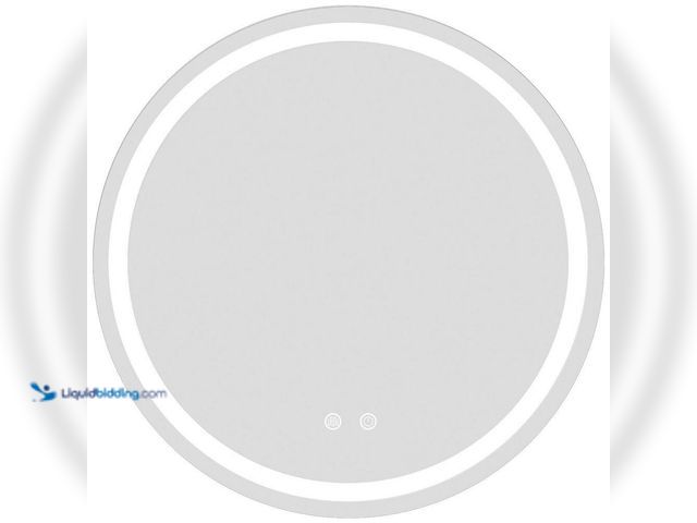 Lot 49-5487121 - WallBeyond
28 in. W x 28 in. H Round Frameless LED Mirror with Light Unused