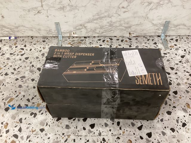 Lot 49-3528101 - Bamboo 2 in 1 Wrap Dispenser With Cutter. Item is unused. PK of 2.