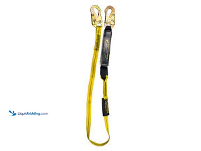 Lot 49-5476805 - Guardian Fall Protection 6 ft. Shock Absorbing Lanyard. Model # 01220. Unused.