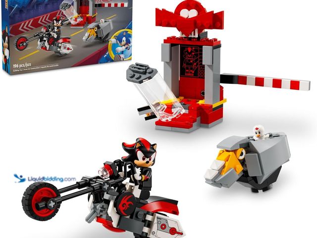 Lot 49-5445305 - LEGO Sonic The Hedgehog Shadow The Hedgehog Escape Building Set, Motorcycle Toy, Video Game Characte...