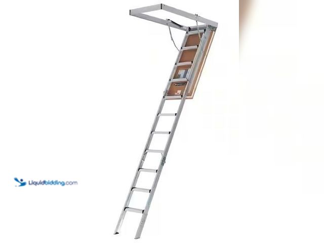 Lot 49-5486383 - Louisville Ladder
Energy Efficient 7 ft. 8 in. to 10 ft. 3 in., 25.5 in. x 54 in. Insulated Aluminu...