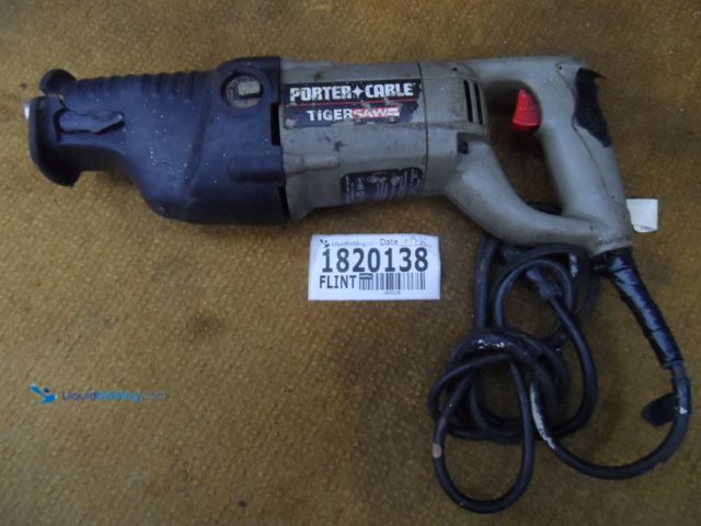Lot 49-1820138 - 1 Porter Cable 9748 Electric Powered Sawzall Porter Cable "Tiger Saw" Electric Sawzall Used In Rough...