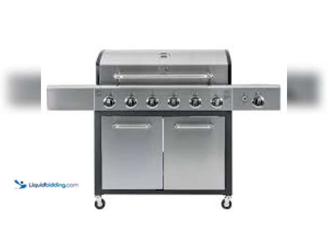 Lot 49-5407382 - KENMORE 6-Burner with Side Propane Gas Burner XL Grill. Model # PG-40611SOL. Unused