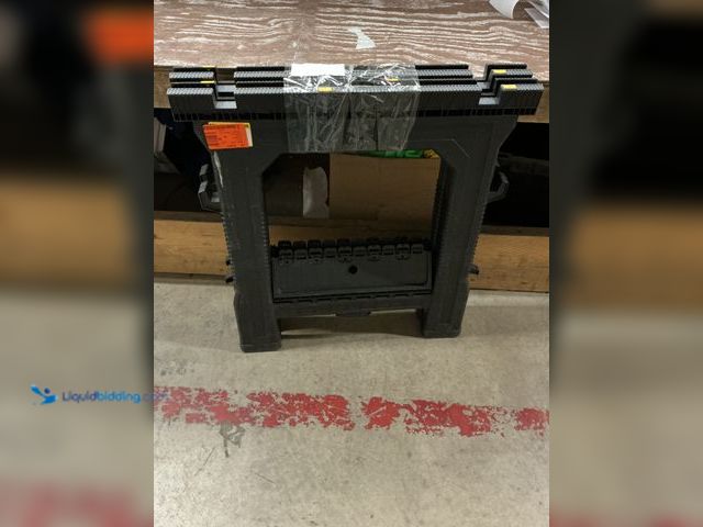 Lot 49-3564845 - Stanley 31 in. H Plastic Folding Sawhorse (2 Pack). Model # 060864R. Unused
