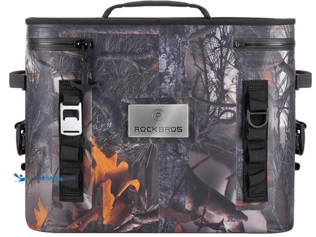 Lot 49-1575698 - Rock BROS Soft Cooler 30 Can Insulated Leak Proof Soft Pack Coolers Waterproof Soft Sided Cooler Bag...