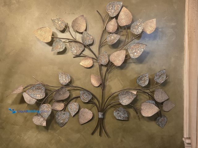 Lot 49-1805589 - 2 Sculpture Lot of 2  metal wall art sculptures
* beautiful 2 dimensional wall hanging artwork
*soli...