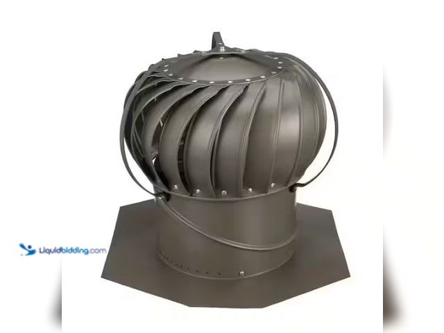 Lot 49-1573977 - Air Vent 12 in. Weather wood Aluminum Externally Braced Wind Roof Turbine, Model # TOB12SWW, Unused....