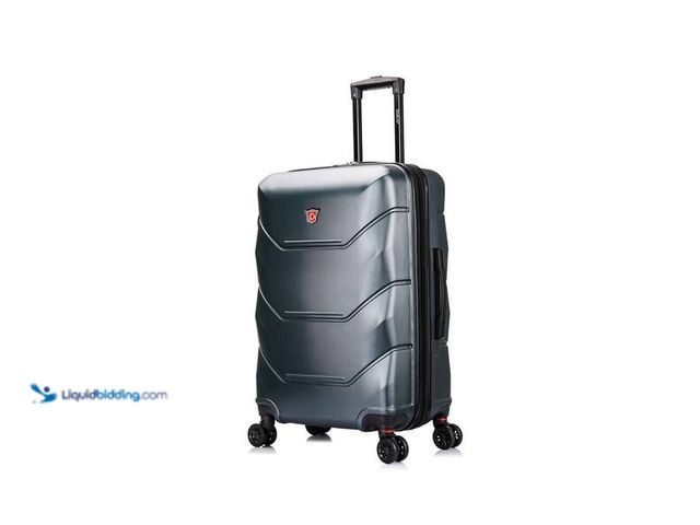 Lot 49-3538804 - DUKAP Zonix 26 in. Green Lightweight Hardside Spinner Suitcase. Item is Used