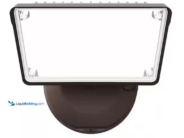 Lot 49-3612961 - HALO TGS 120-Watt 90° Bronze Outdoor Integrated LED Flood Light, Model # TGS3S401FSRB, Slightly used...