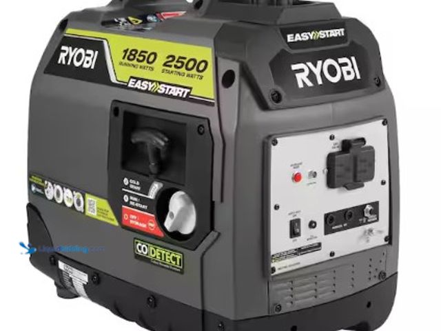 Lot 49-2025513 - RYOBI 2500-Watt Recoil Start Gas Powered Inverter Generator with CO Shutdown, Model # RYi2500, MSRP ...